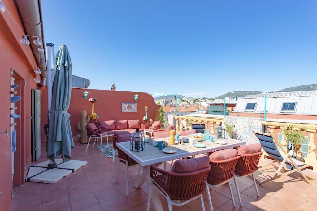 #48 Suite Jean Top Floor Terrace 5Min Walk Sea Ac Ницца Экстерьер фото