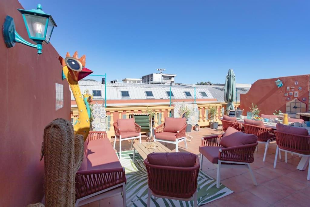 #48 Suite Jean Top Floor Terrace 5Min Walk Sea Ac Ницца Экстерьер фото